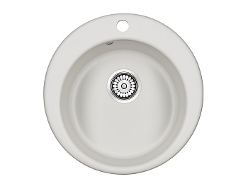 Кухонная мойка Paulmark GELEGEN 50 PM404800-WH 48х48 цвет белый